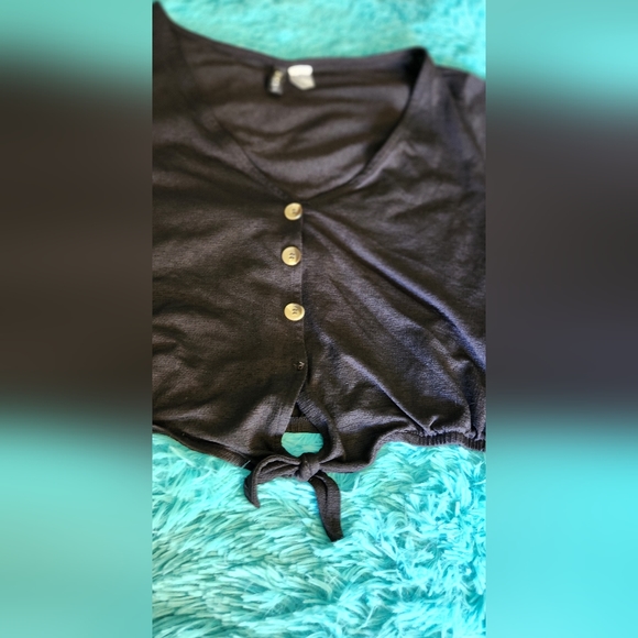 H&M Tie-Front Gauze Blouse - Picture 4 of 6